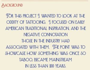 Tattoo zine background